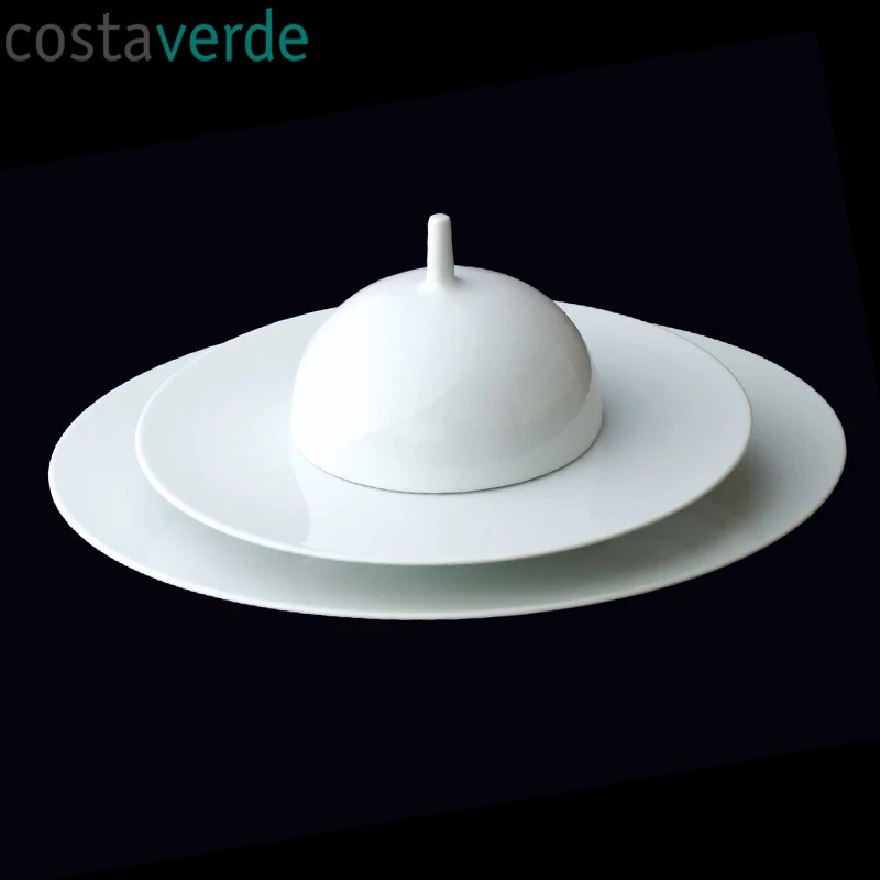 13 cm - Saturno Cloche In Porcellana - Set 4 Pz