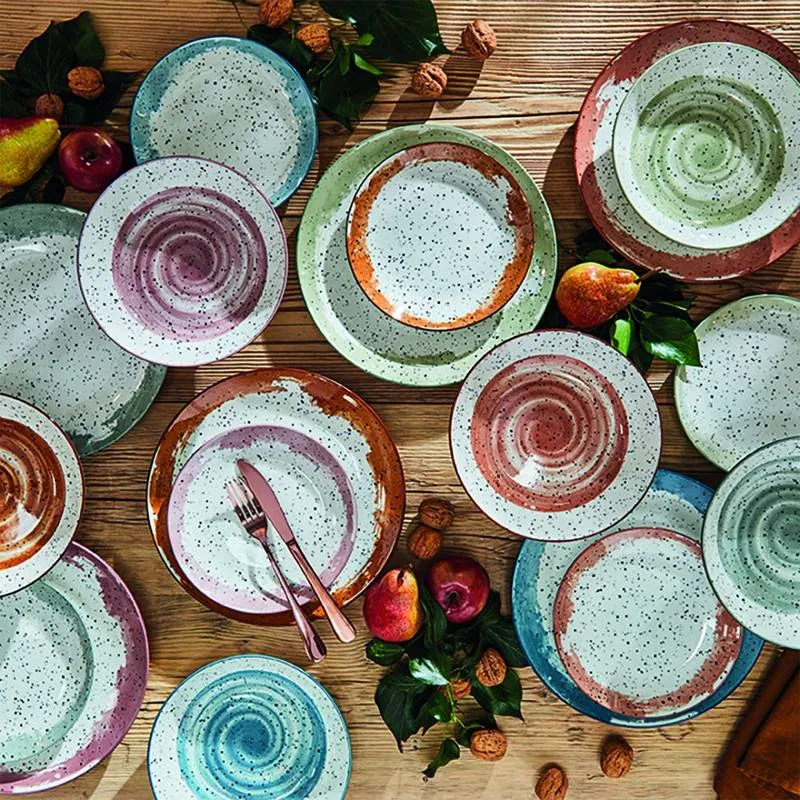 Madison Servizio Piatti In Porcellana - Set 18 Pz