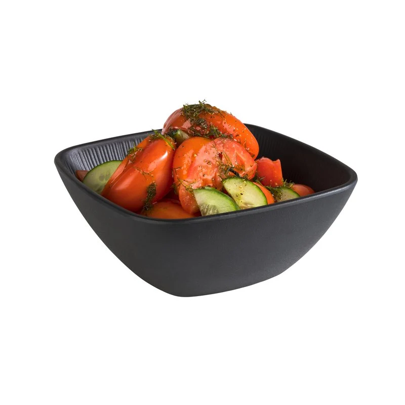 19.5x19.5 cm - Nero Coppa In Melamina - Set 6 Pz