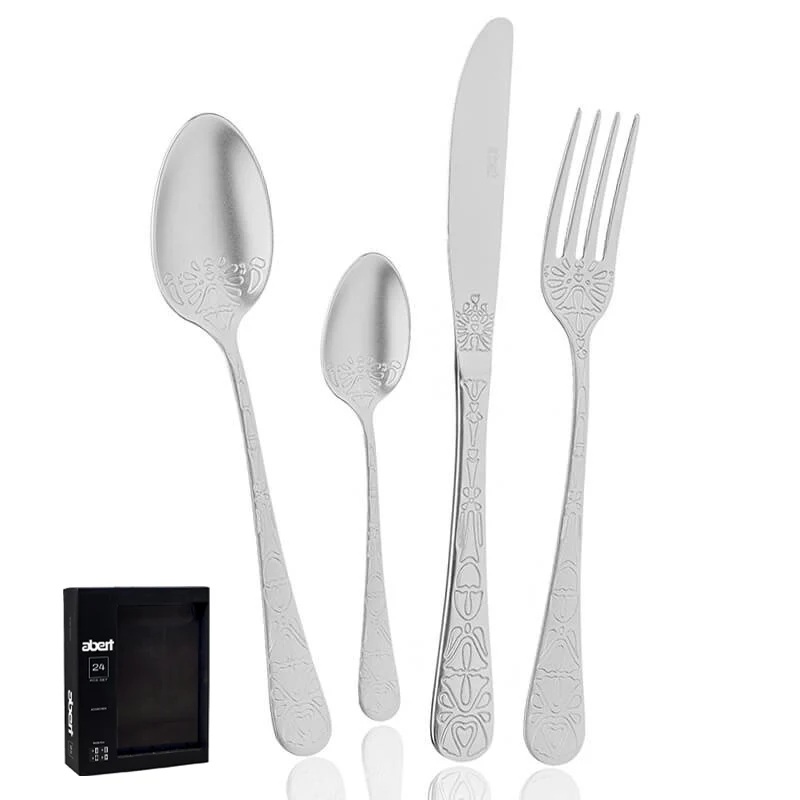 Tattoo Servizio Posate In Acciaio Inox - Set 24 Pz