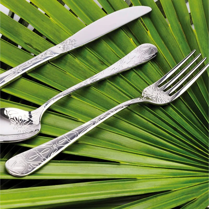 Tattoo Servizio Posate In Acciaio Inox - Set 24 Pz