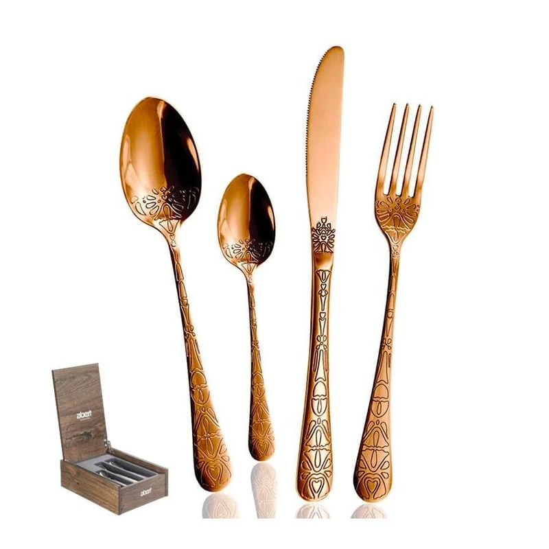 Tattoo Servizio Posate In Acciaio Inox - Set 24 Pz