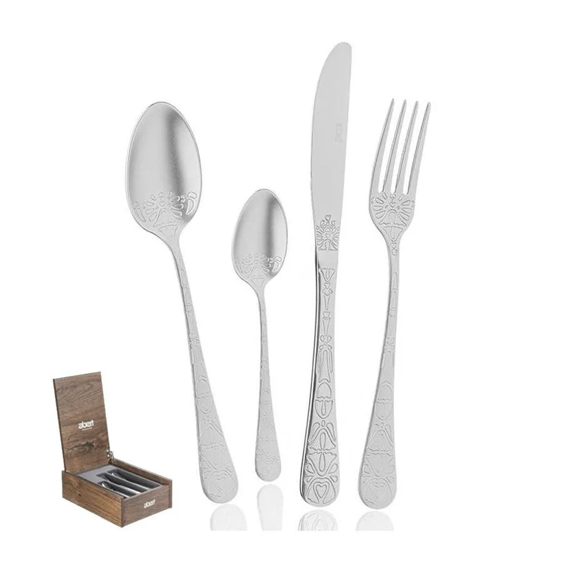 Tattoo Servizio Posate In Acciaio Inox - Set 24 Pz