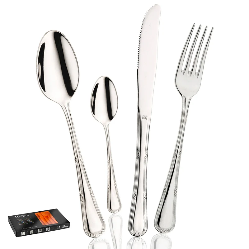 Valencia Servizio Posate In Acciaio Inox - Set 24 Pz