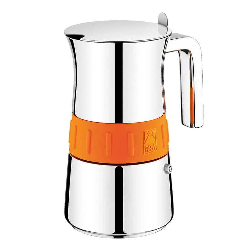 Elegance Moka e Caffettiere In Acciaio Inox