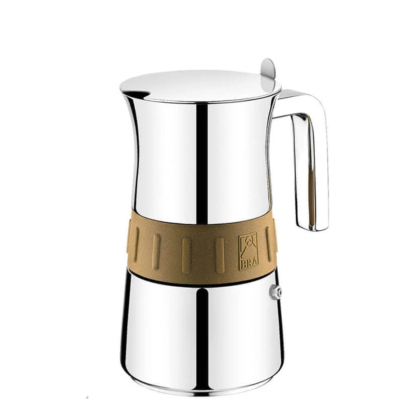 Elegance Moka e Caffettiere In Acciaio Inox