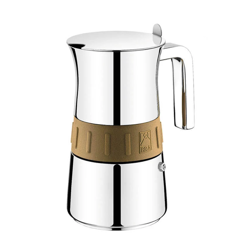 Elegance Moka e Caffettiere In Acciaio Inox