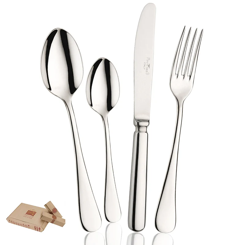 Pitagora Servizio Posate In Acciaio Inox - Set 75 Pz
