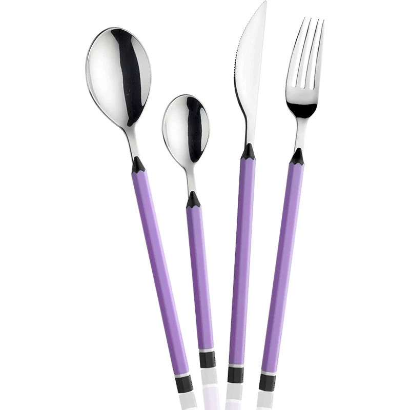 Matite Servizio Posate In Acciaio Inox - Set 24 Pz