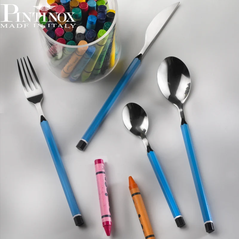 Matite Servizio Posate In Acciaio Inox - Set 24 Pz