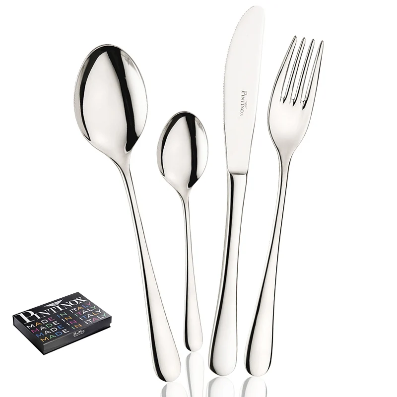 Hotel Servizio Posate In Acciaio Inox - Set 75 Pz