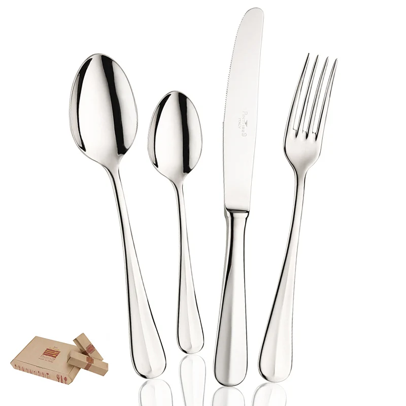 Baguette Servizio Posate In Acciaio Inox - Set 75 Pz