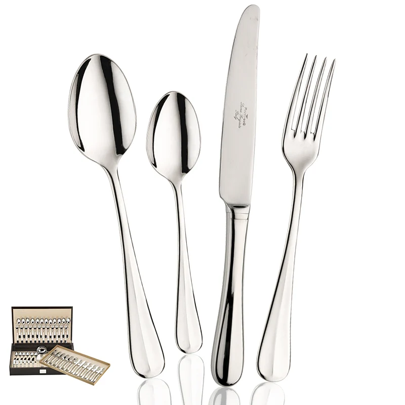 Baguette Servizio Posate In Acciaio Inox - Set 75 Pz