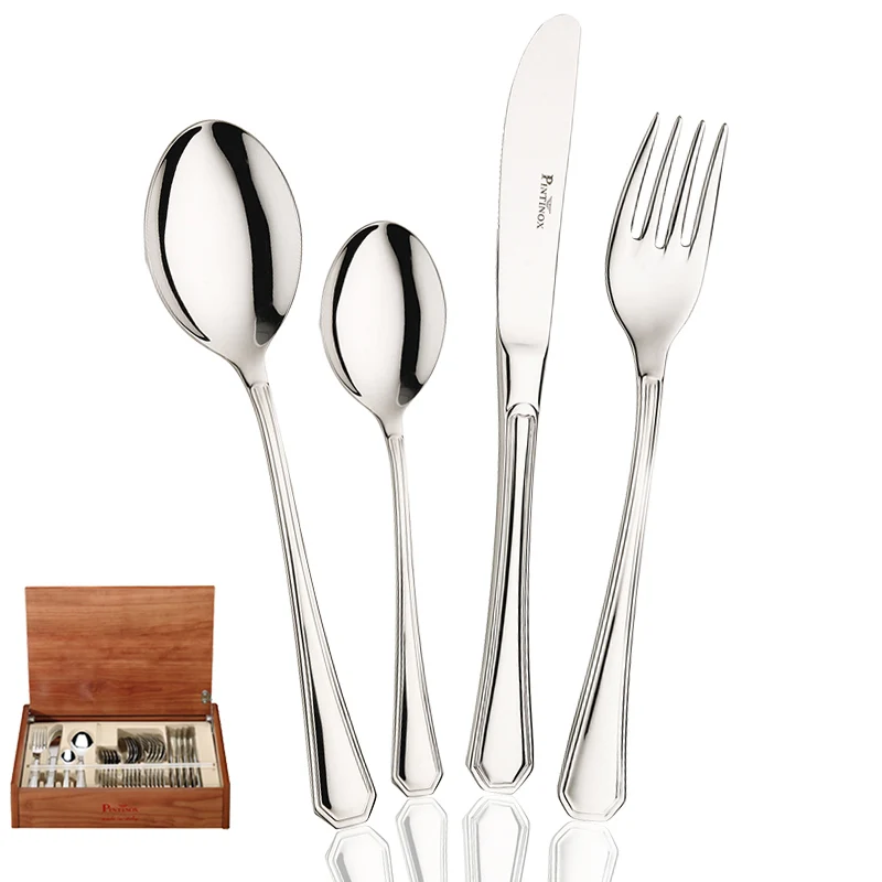 America Servizio Posate In Acciaio Inox - Set 24 Pz