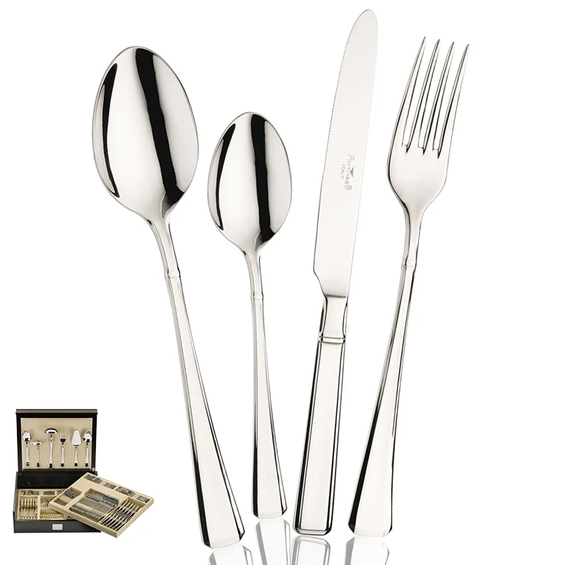 Leonardo Servizio Posate In Acciaio Inox - Set 126 Pz