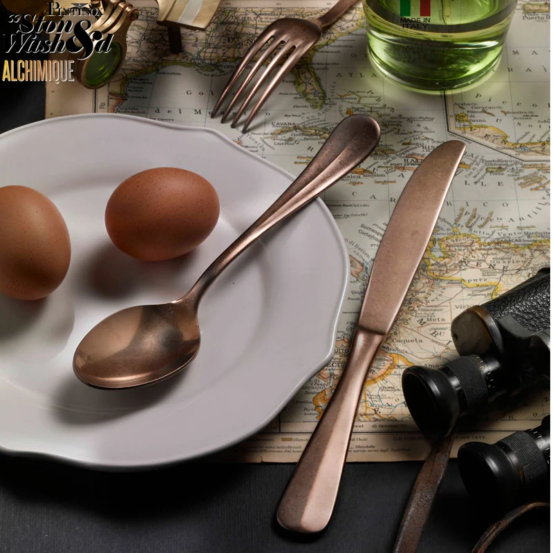 Baguette Servizio Posate In Acciaio Inox - Set 49 Pz