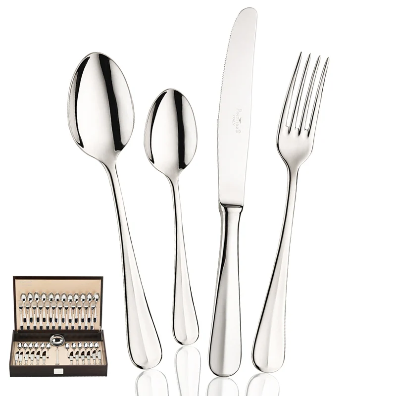 Baguette Servizio Posate In Acciaio Inox - Set 49 Pz