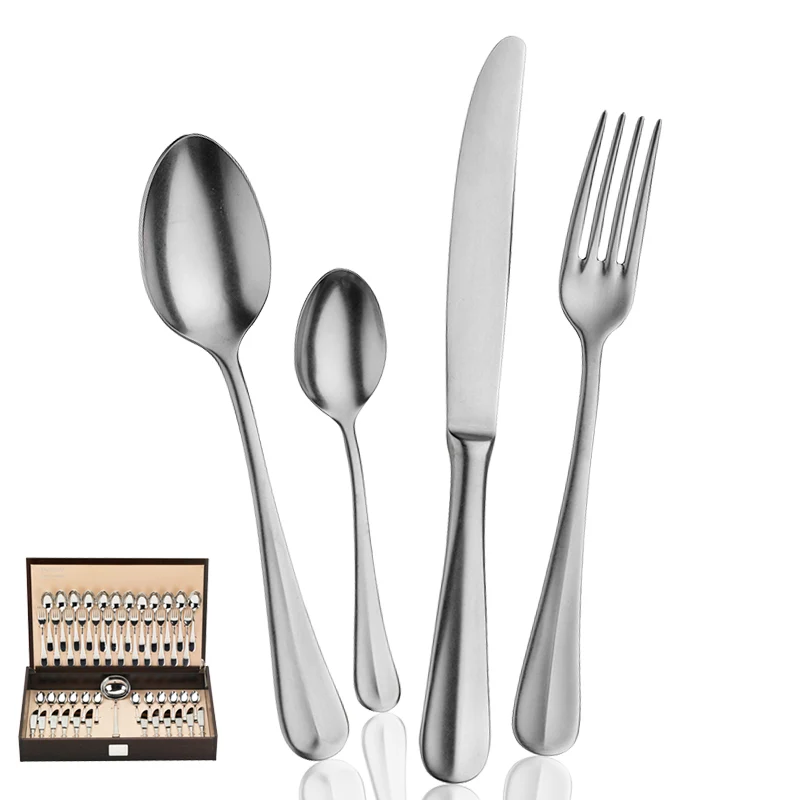Baguette Servizio Posate In Acciaio Inox - Set 49 Pz