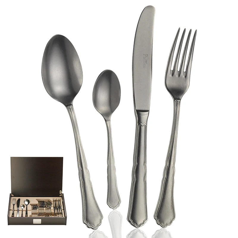 Settecento Servizio Posate In Acciaio Inox - Set 24 Pz