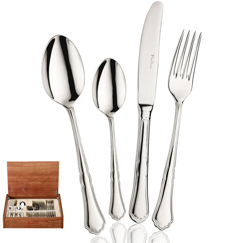 Settecento Servizio Posate In Acciaio Inox - Set 24 Pz