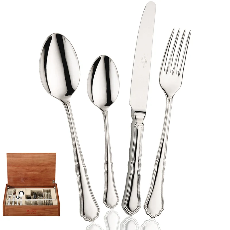 Settecento Servizio Posate In Acciaio Inox - Set 24 Pz
