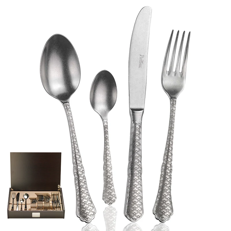Settecento Servizio Posate In Acciaio Inox - Set 24 Pz