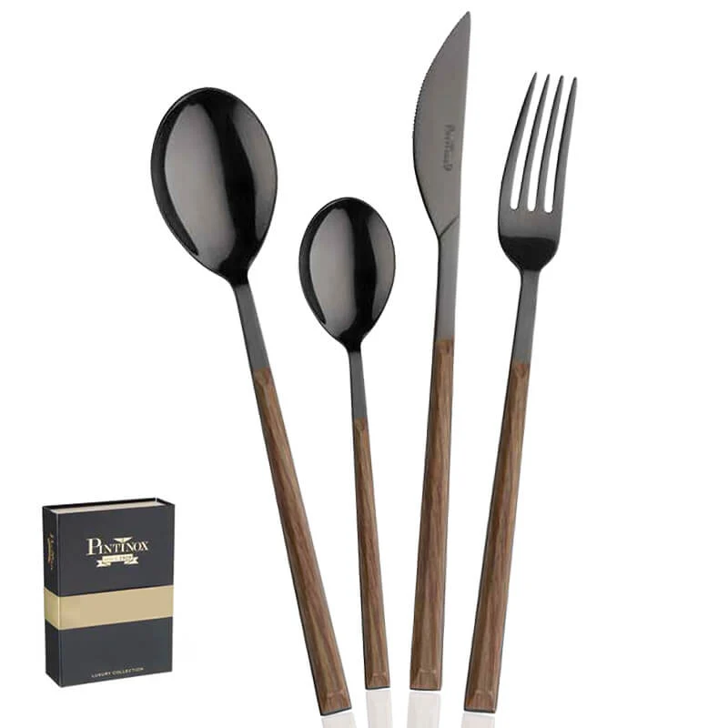 Sushi Anniversary Servizio Posate In Acciaio Inox - ABS - Set 24 Pz