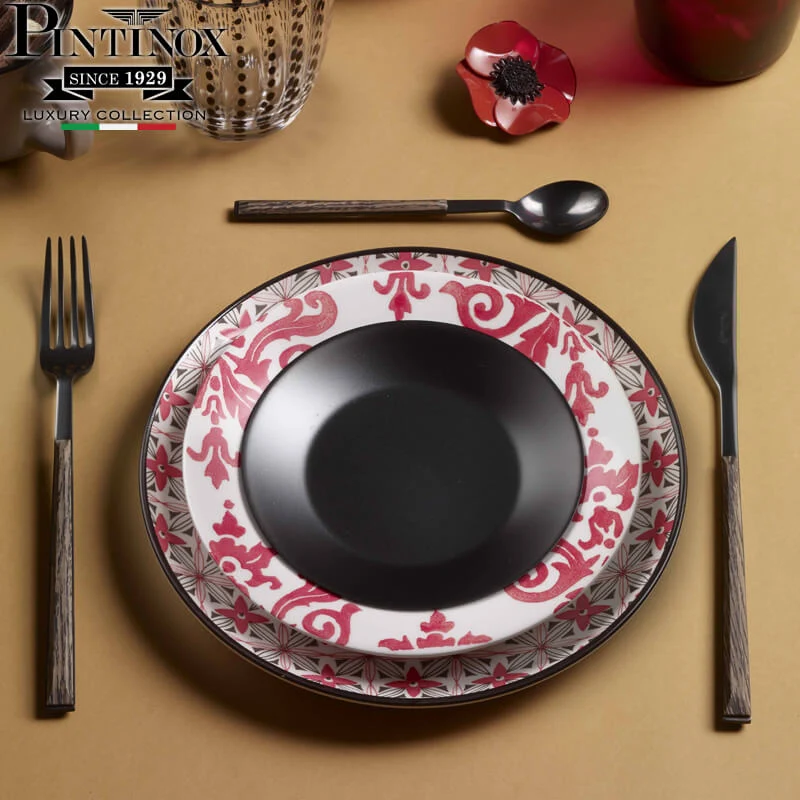 Sushi Anniversary Servizio Posate In Acciaio Inox - ABS - Set 24 Pz