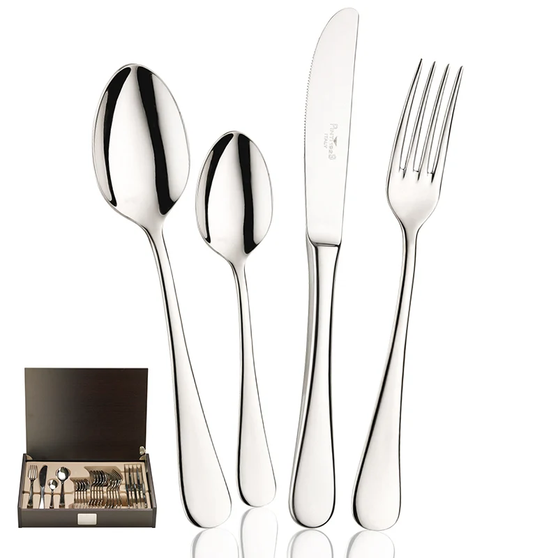 Pitagora Servizio Posate In Acciaio Inox - Set 24 Pz