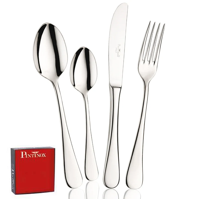 Pitagora Servizio Posate In Acciaio Inox - Set 24 Pz
