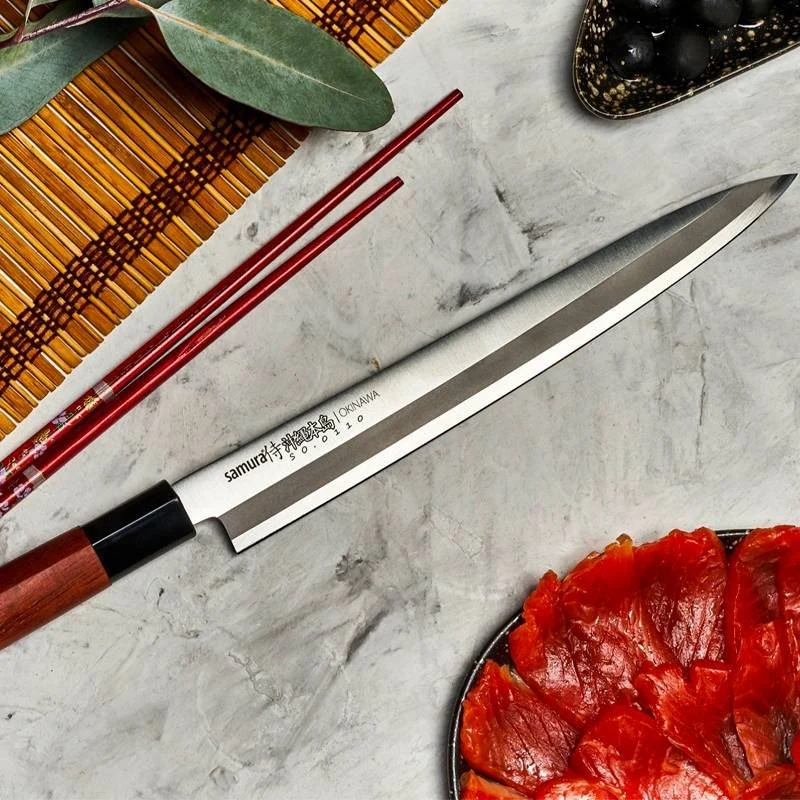 Okinawa Coltello Yanagiba In Acciaio Inox