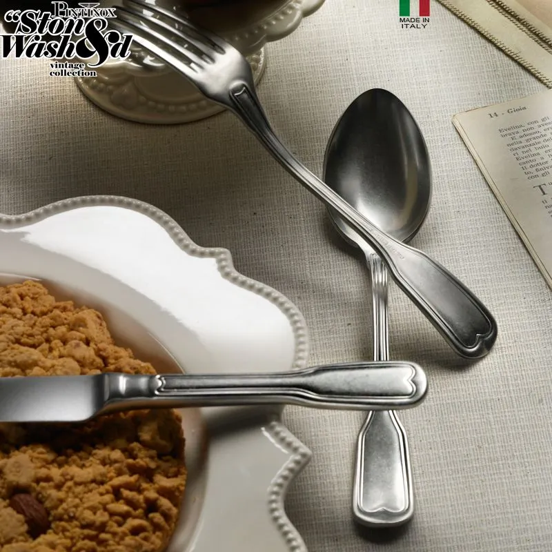 Vittoriale Servizio Posate In Acciaio Inox - Set 49 Pz