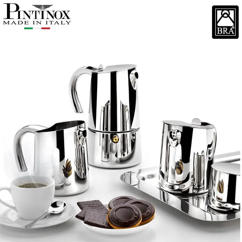 Bella Caffettiera Moka In Acciaio Inox
