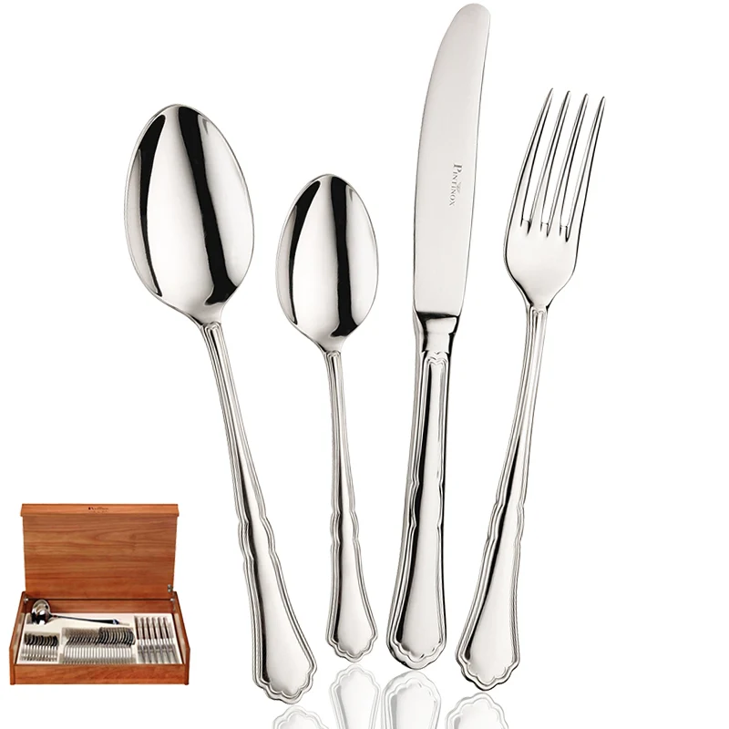 Settecento Servizio Posate In Acciaio Inox - Set 49 Pz