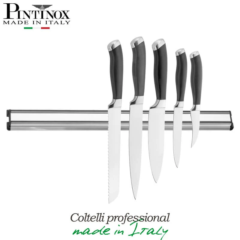 Professionali Coltelli Con Ceppo In Acciaio Inox - Set 6 Pz