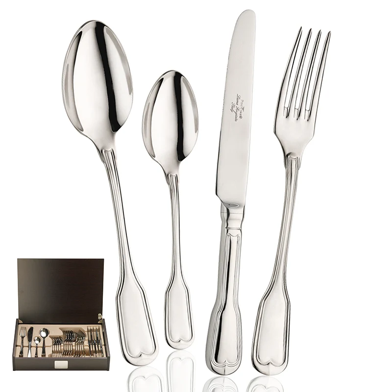 Vittoriale Servizio Posate In Acciaio Inox - Set 24 Pz