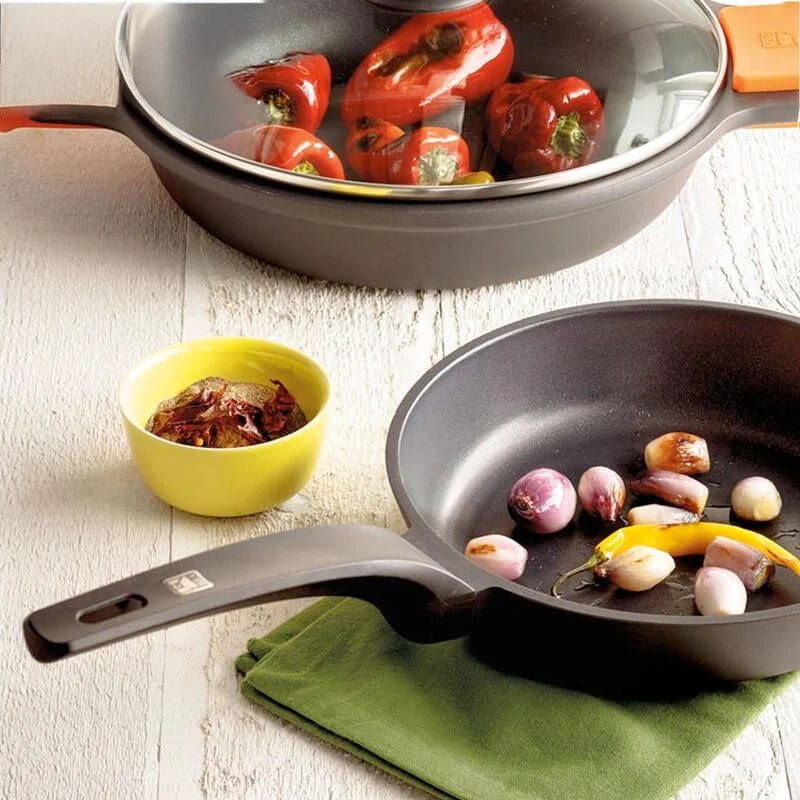 Efficient Padella Bassa In Alluminio Pressofuso - Bachelite