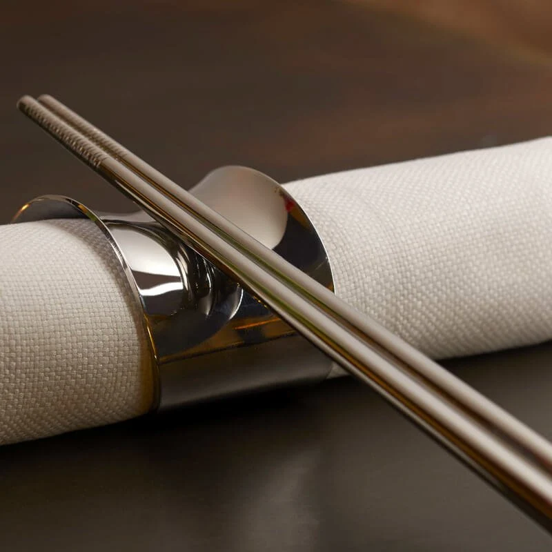 Ergo Bacchette Sushi In Acciaio Inox - Set 2 Pz