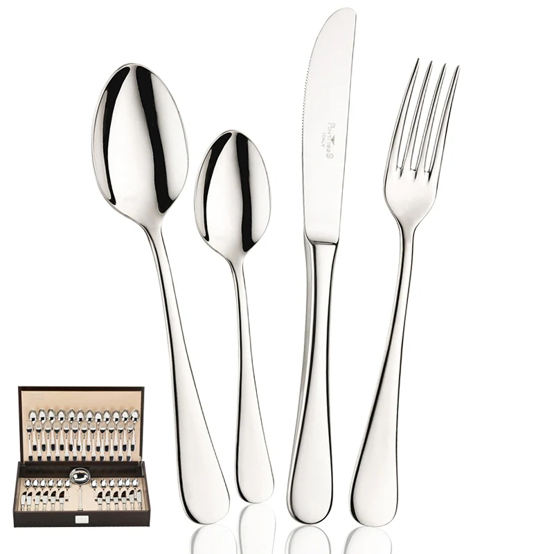 Pitagora Servizio Posate In Acciaio Inox - Set 49 Pz