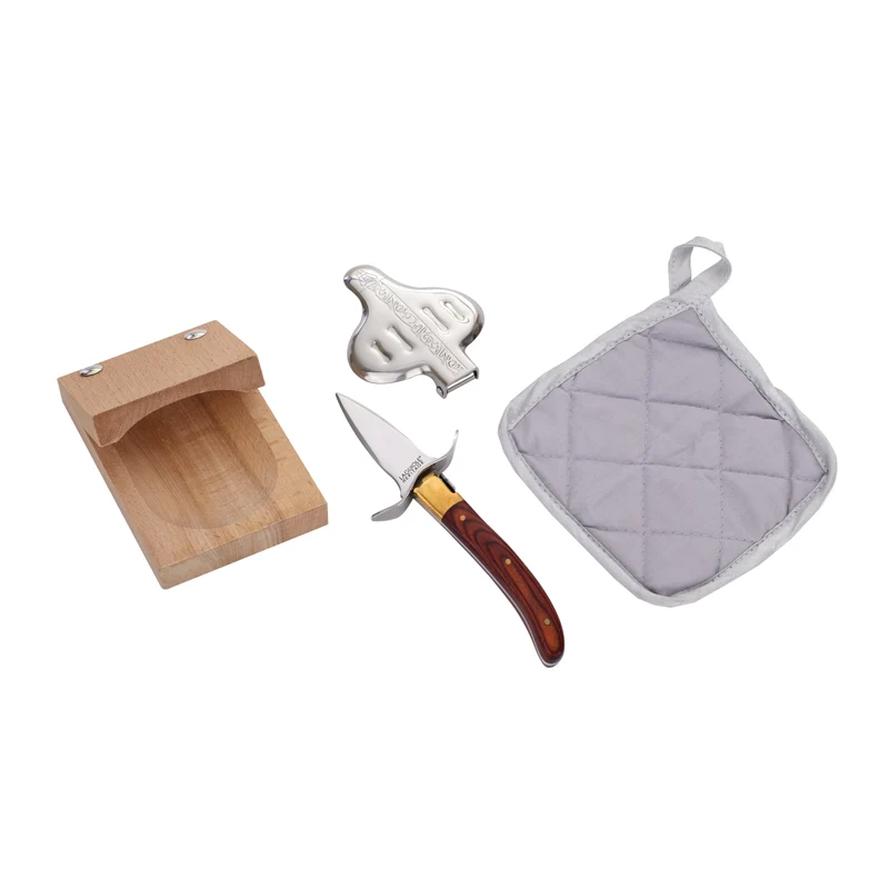 Set Ostriche In Acciaio Inox - Set 4 Pz