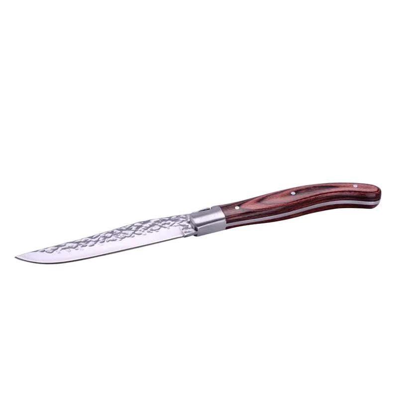 23 cm - Coltello Bistecca In Scatola Regalo In Acciaio Inox - Pakkawood - Set 6 Pz