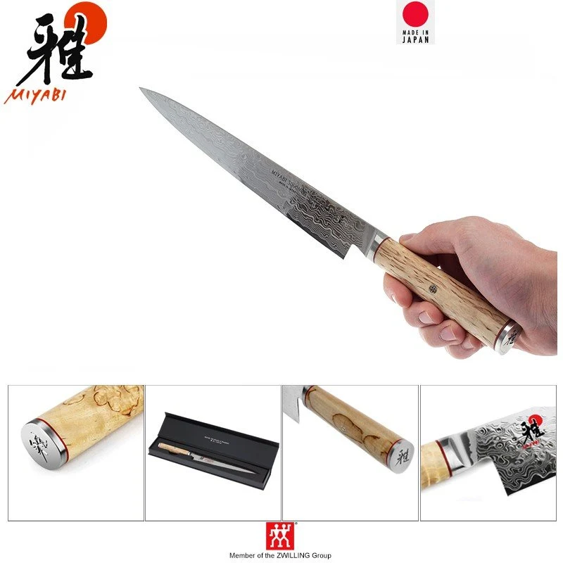 24 cm - Miyabi 5000MCD Coltello Sujihiki In Acciaio Inox