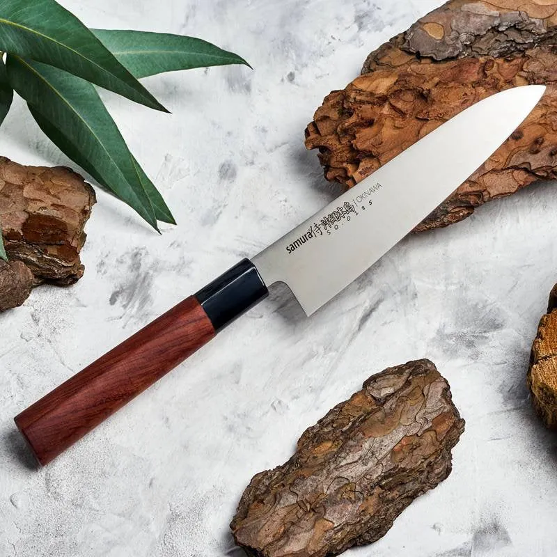 17 cm - Okinawa Coltello Gyuto In Acciaio Inox