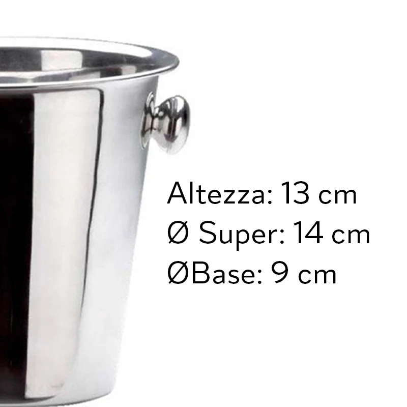 Basic Secchiello Ghiaccio In Acciaio Inox
