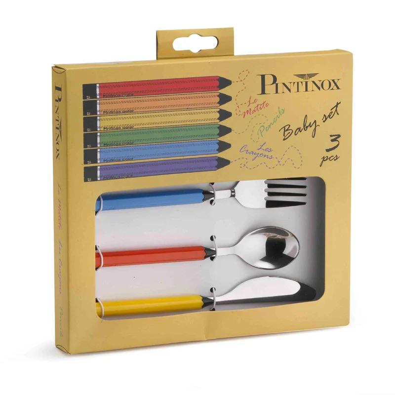 Matite Posate Per Bambini In Acciaio Inox - Set 3 Pz