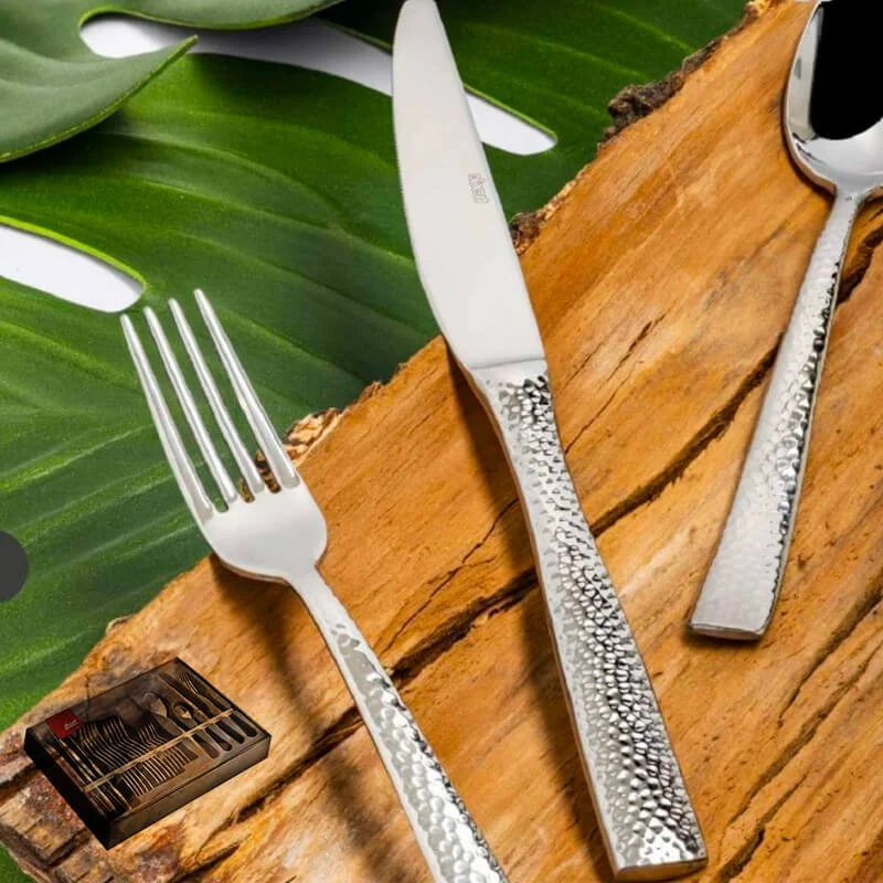 Rinascimento Servizio Posate In Acciaio Inox - Set 24 Pz
