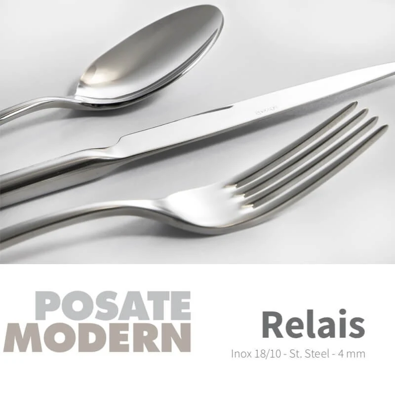 Relais Coltello Tavola In Acciaio Inox - Set 12 Pz
