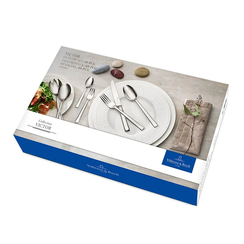 Victor Servizio Posate In Acciaio Inox - Set 68 Pz