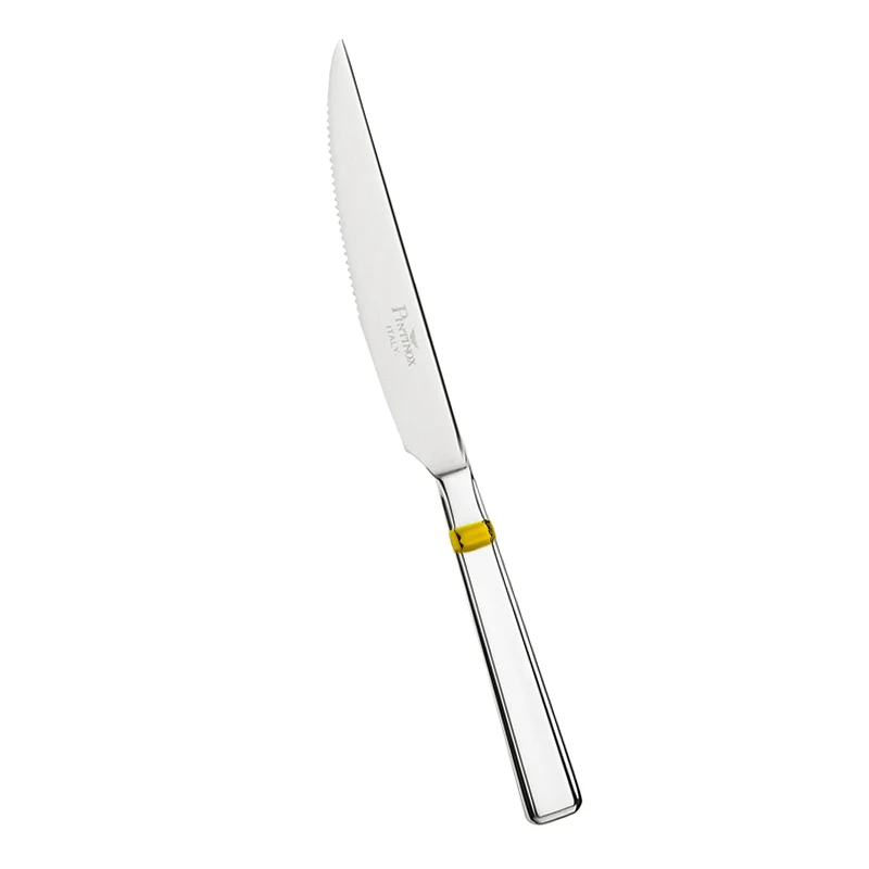 Leonardo Coltello Tavola In Acciaio Inox - Set 12 Pz