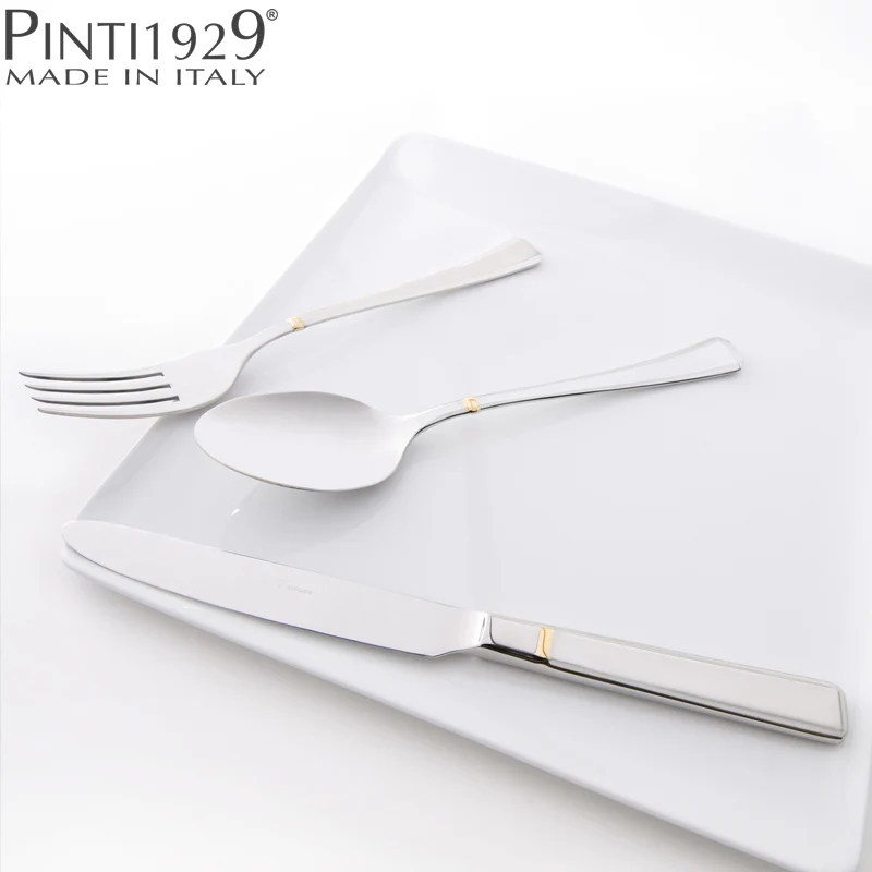 Leonardo Coltello Tavola In Acciaio Inox - Set 12 Pz